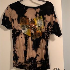 wu tang tie dye distressed tee